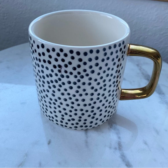 Thyme & Table Kitchen Thyme Table Dinnerware Black White Dot Stoneware Mug Poshmark